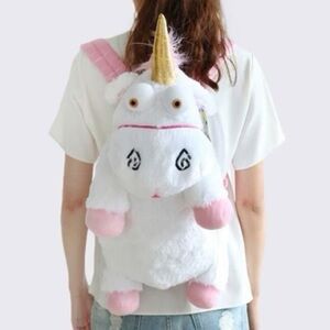 Universal Studios Despicable Me It's So Fluffy Unicorn Plush Backpack
